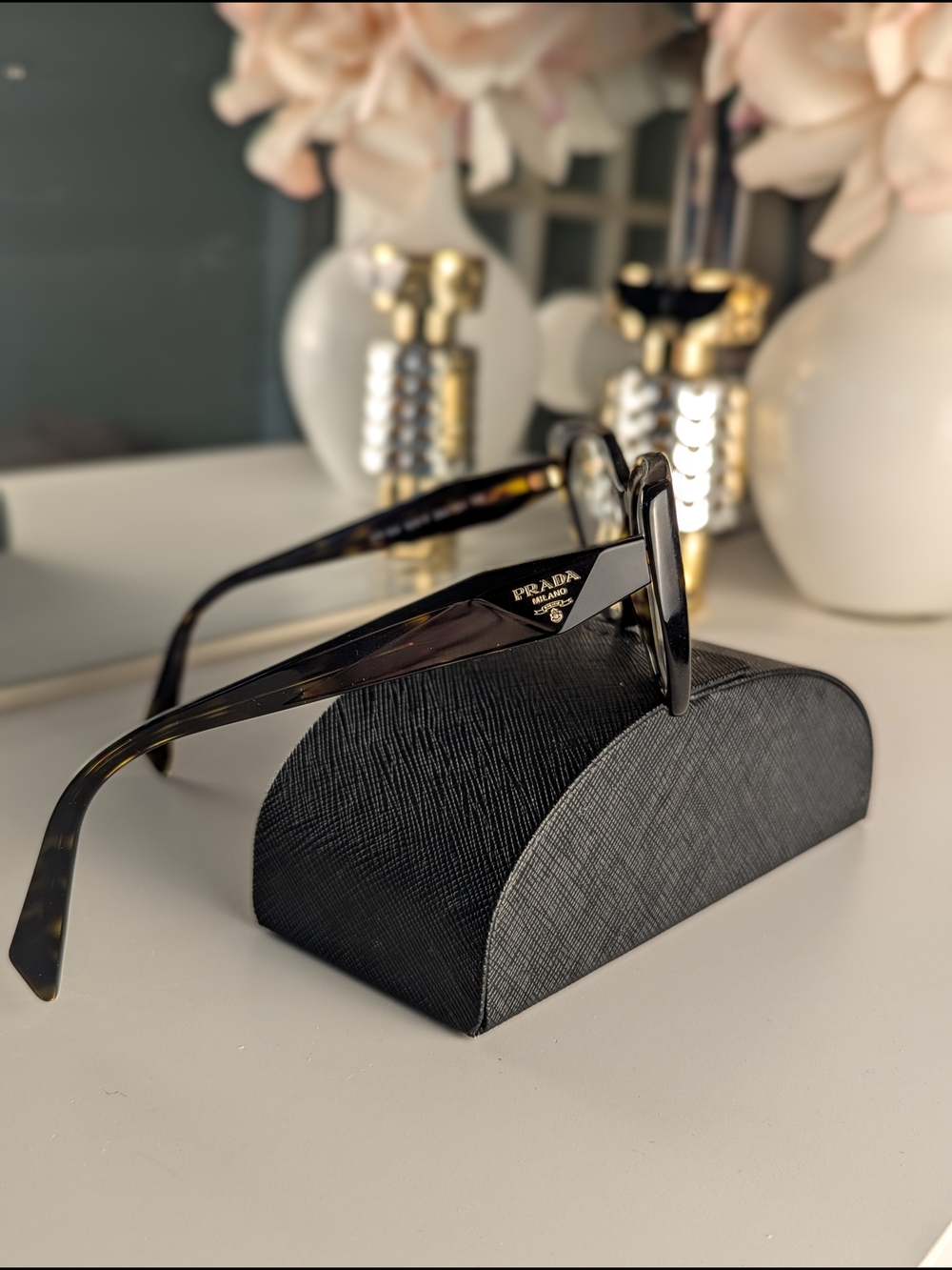 Prada - Tortoiseshell Cat-Eye Glasses - Picture 3 of 5